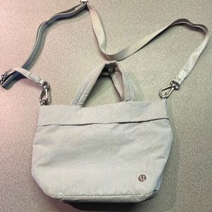 LuluLemon women’s gray purse. Lightly used.